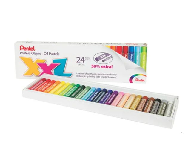 Pentel-Pentel Oil Pastels 24'lı Yağlı Pastel Xxl Boya Kalemi Seti-Boya Kalemi-1-roqelvaxirum.shop
