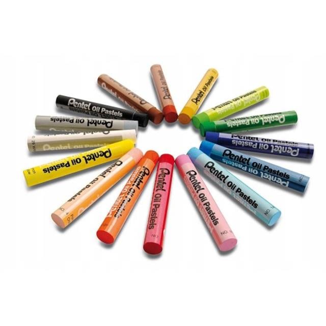 Pentel-Pentel Oil Pastels 24'lı Yağlı Pastel Xxl Boya Kalemi Seti-Boya Kalemi-2-roqelvaxirum.shop
