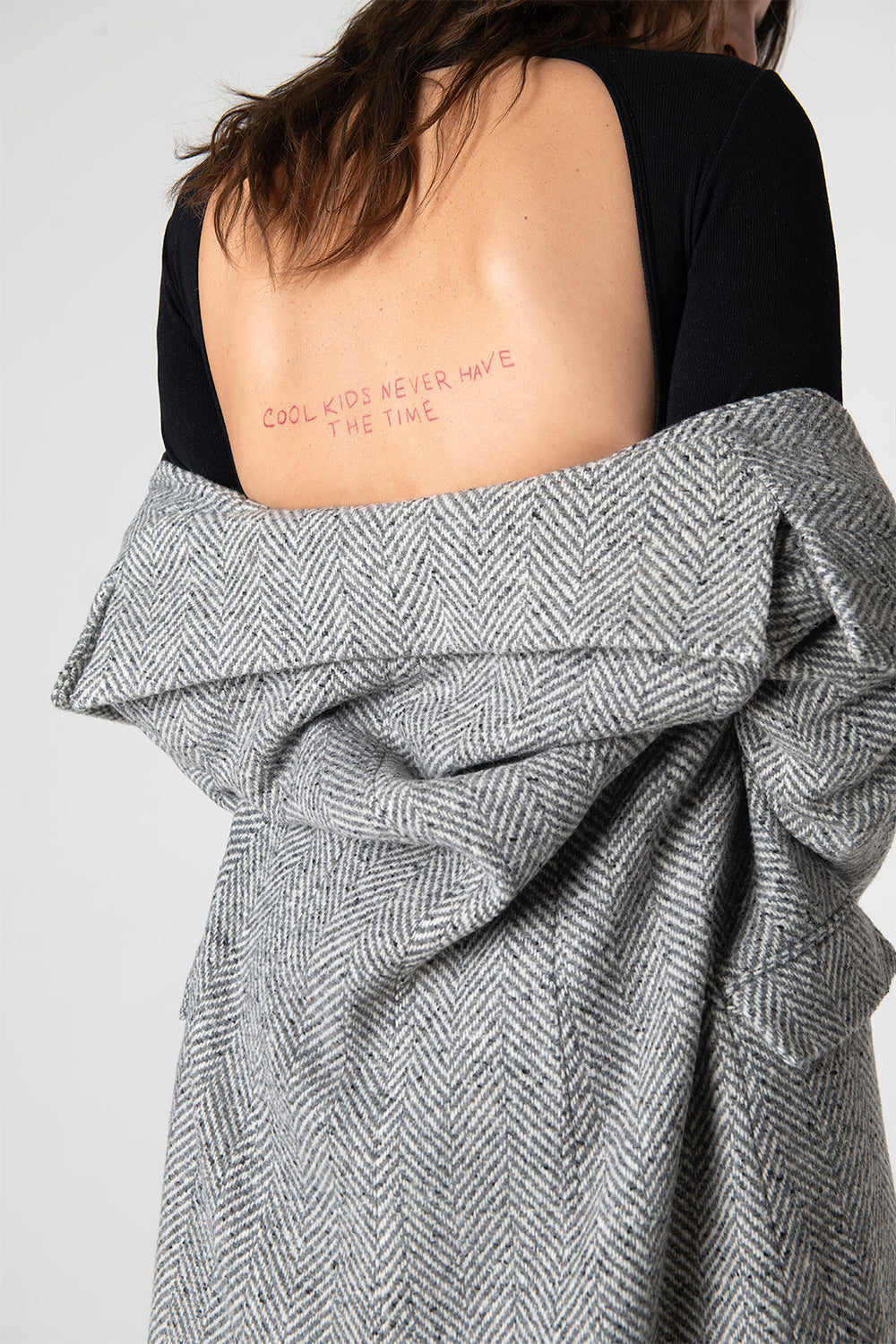 Peploum-Adele Herringbone Coat-Kaban-2-roqelvaxirum.shop