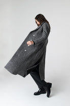 Peploum-Adele Herringbone Coat-Kaban-3-roqelvaxirum.shop