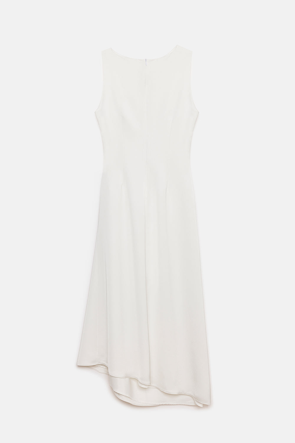 Peploum-Amor Draped Sateen Dress-Elbise-7-roqelvaxirum.shop