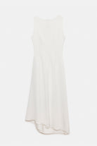 Peploum-Amor Draped Sateen Dress-Elbise-7-roqelvaxirum.shop