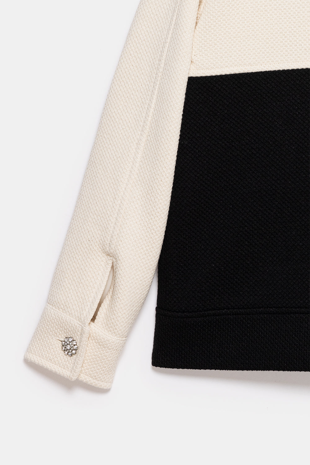 Peploum-Anne Bouny Contrast Weaving Jacket-Ceket-10-roqelvaxirum.shop