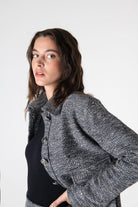 Peploum-Carleen Textured Weaving Jacket-Ceket-2-roqelvaxirum.shop