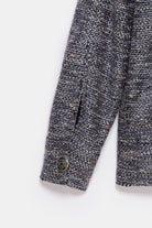 Peploum-Carleen Textured Weaving Jacket-Ceket-5-roqelvaxirum.shop