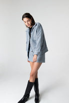 Peploum-Carleen Textured Weaving Jacket-Ceket-5-roqelvaxirum.shop