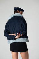 Peploum-Grace Knit Collar Short Coat-Kaban-4-roqelvaxirum.shop