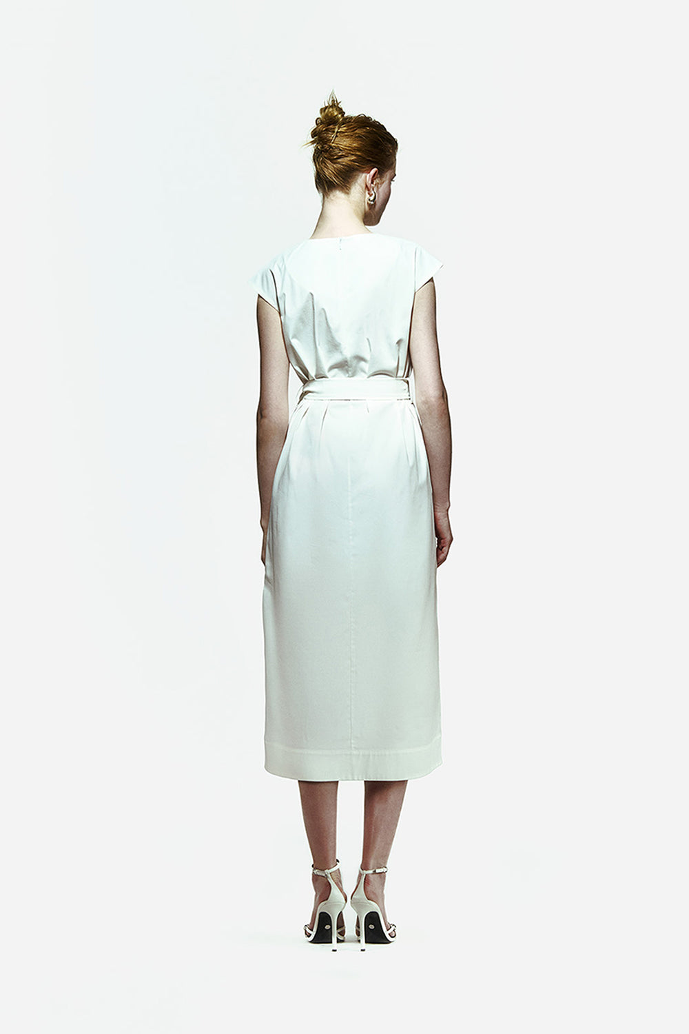Peploum-Isogi Dress With Button-Elbise-3-roqelvaxirum.shop