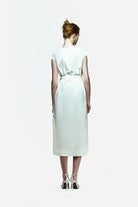 Peploum-Isogi Dress With Button-Elbise-3-roqelvaxirum.shop