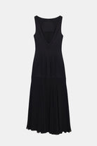 Peploum-Lohan Textured Tweed Chiffon Dress-Elbise-2-roqelvaxirum.shop