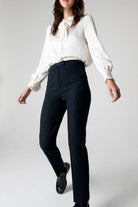 Peploum-Mary Lacy Slim Fit Trousers-Pantolon-1-roqelvaxirum.shop