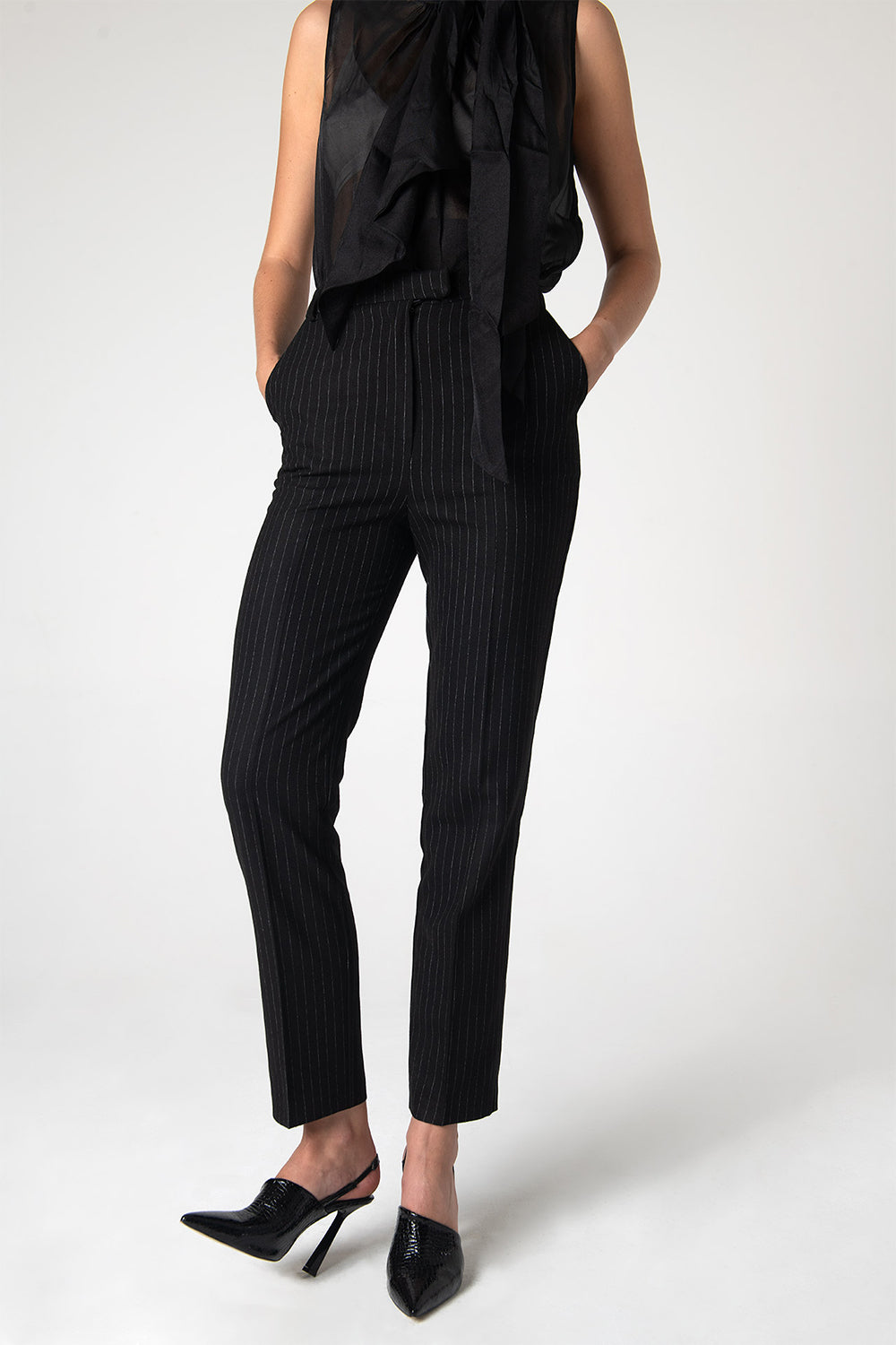 Peploum-Mary Lacy Slim Fit Trousers-Pantolon-2-roqelvaxirum.shop