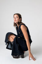 Peploum-Nadia Long Skirt In Cotton-Etek-1-roqelvaxirum.shop