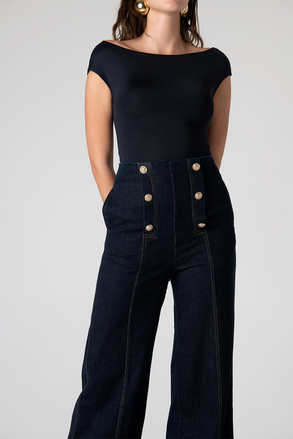 Peploum-Nadia Pants In Cotton-Pantolon-2-roqelvaxirum.shop