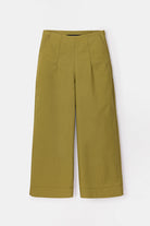 Peploum-Nomi Trousers In Moss Green-Pantolon-4-roqelvaxirum.shop