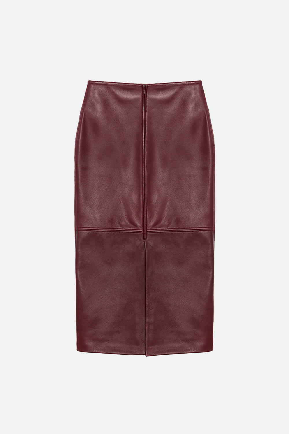 Peploum-Rothen Sleek Lambskin Leather Skirt-Etek-2-roqelvaxirum.shop