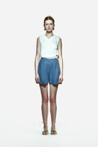Peploum-Toba Short In Denim Blue-Şort-1-roqelvaxirum.shop