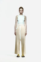 Peploum-Toba Trousers In Eggnog Yellow-Pantolon-1-roqelvaxirum.shop