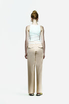 Peploum-Toba Trousers In Eggnog Yellow-Pantolon-3-roqelvaxirum.shop