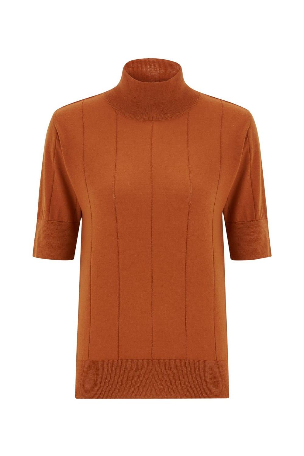 Peraluna-Balıkçı Yaka Kısa Kollu İnce Basic Kadın Triko Bluz-Top-41-roqelvaxirum.shop