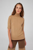 Peraluna-Balıkçı Yaka Kısa Kollu İnce Basic Kadın Triko Bluz-Top-8-roqelvaxirum.shop