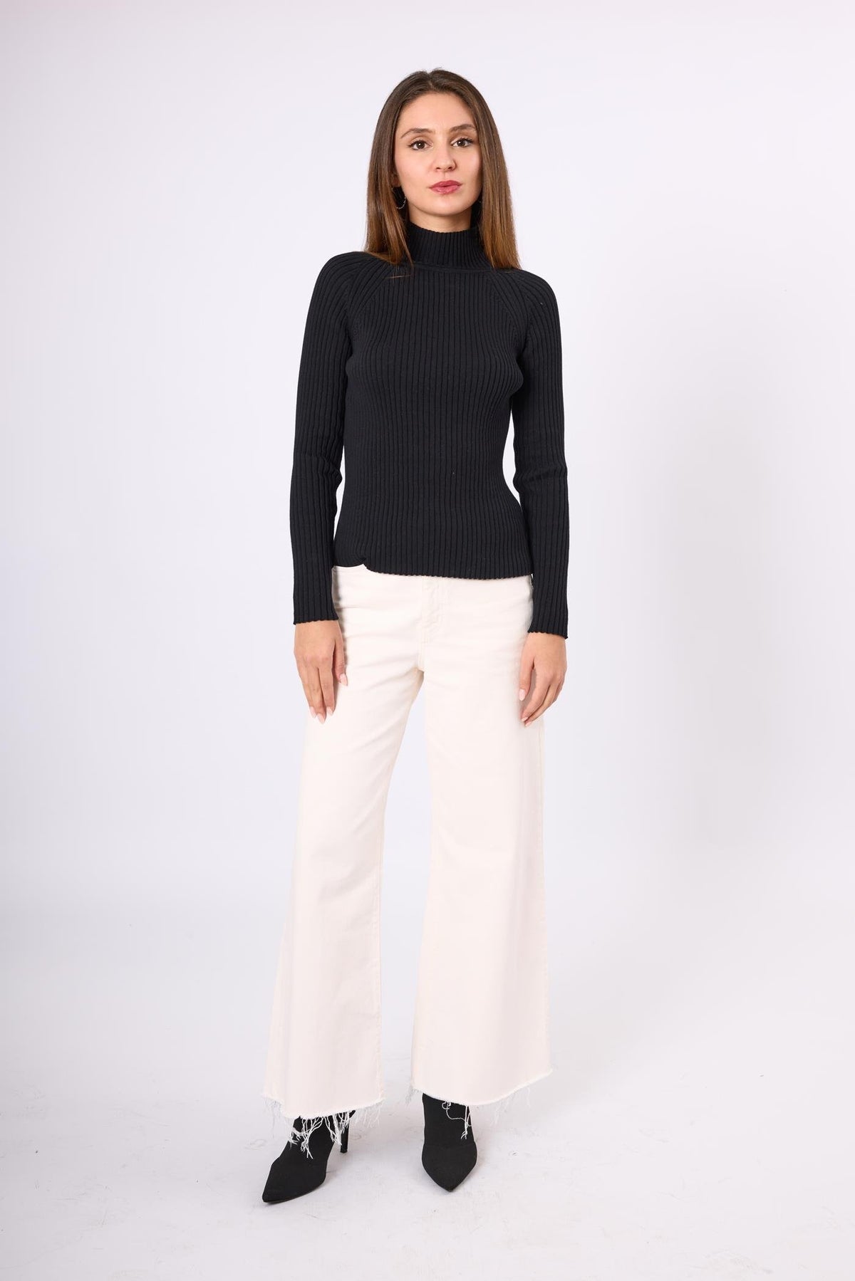 Peraluna-Britta Rib Örgü Fit Kalıp Kadın Triko Kazak-Kazak & Triko-1-roqelvaxirum.shop