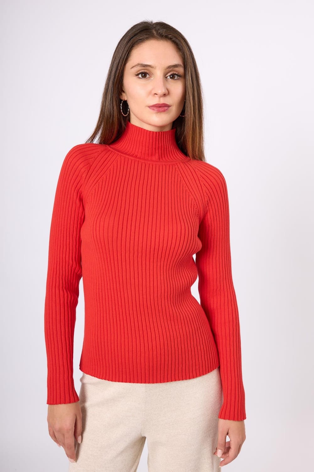 Peraluna-Britta Rib Örgü Fit Kalıp Kadın Triko Kazak-Kazak & Triko-10-roqelvaxirum.shop