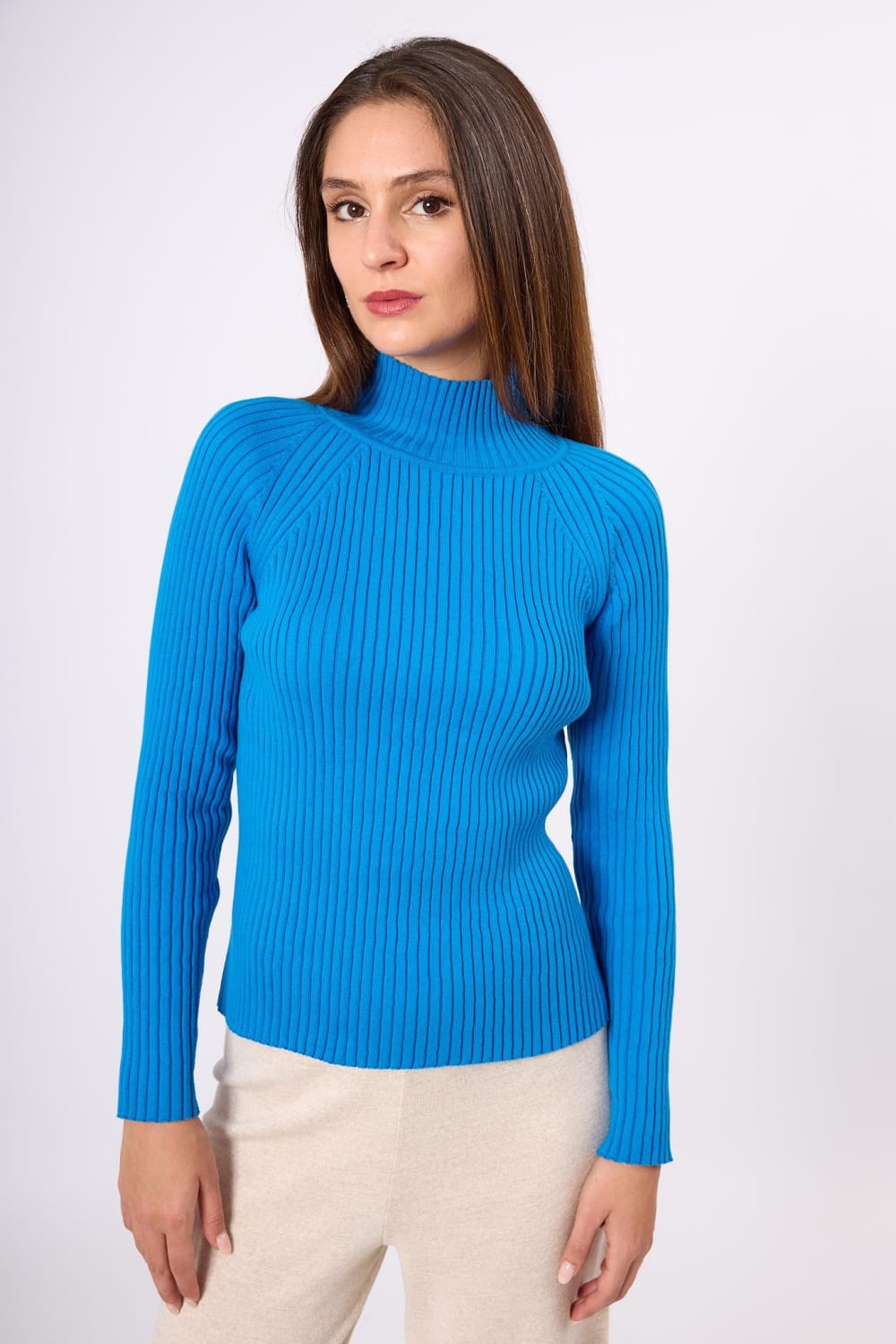 Peraluna-Britta Rib Örgü Fit Kalıp Kadın Triko Kazak-Kazak & Triko-8-roqelvaxirum.shop