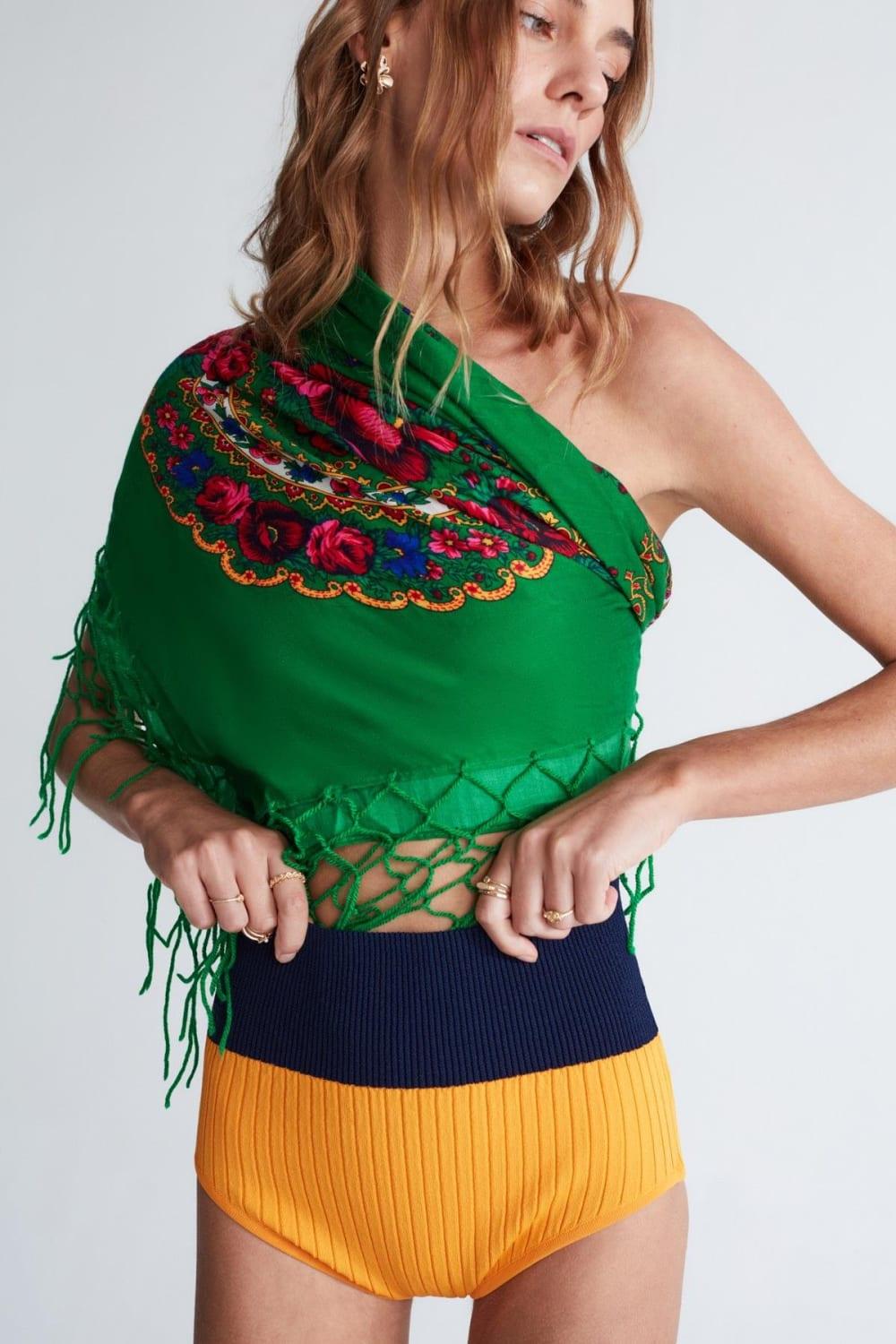 Peraluna-Dora Shorts Ribana Örgü Kadın Triko Tayt Şort -Şort-6-roqelvaxirum.shop