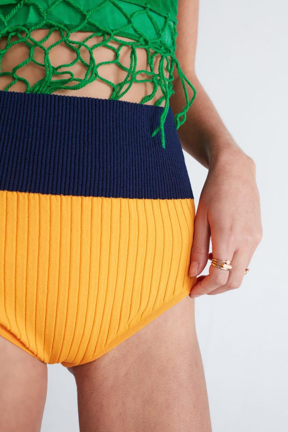 Peraluna-Dora Shorts Ribana Örgü Kadın Triko Tayt Şort -Şort-7-roqelvaxirum.shop