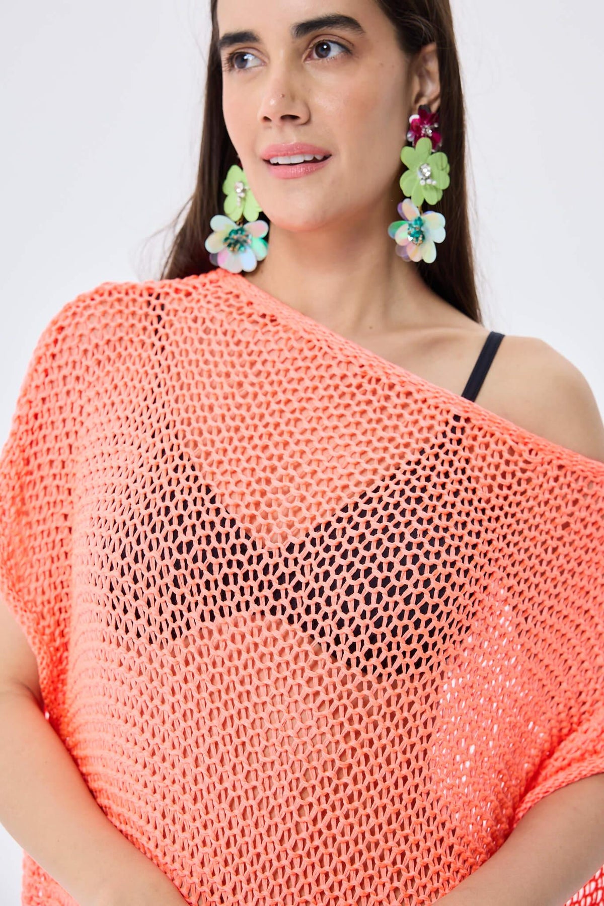 Peraluna-Fiona Ajurlu Kadın Yazlık Tunik Neon Turuncu-Kazak & Triko-8-roqelvaxirum.shop