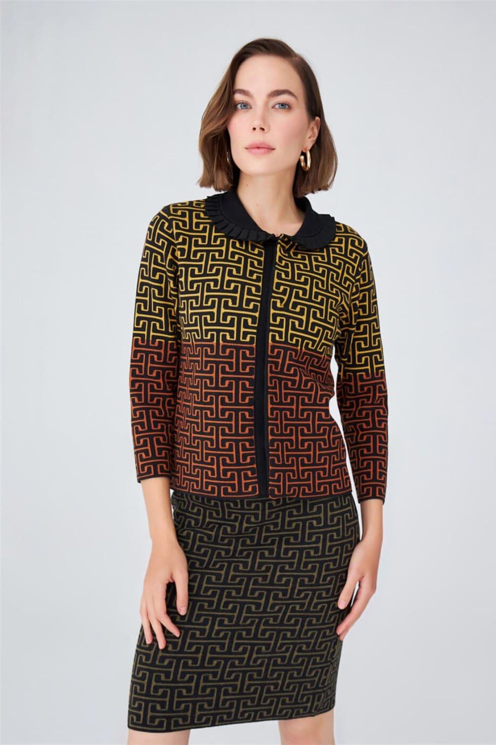 Peraluna-Geometrik Desen Jakarlı Kısa Kadın Triko Etek-Etek-2-roqelvaxirum.shop