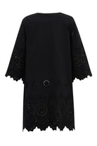 Peraluna-Hi̇romi̇ Dress %100 Pamuk 3/4 Kol Diz Hizası Yazlık Kadın Elbise -Elbise-22-roqelvaxirum.shop