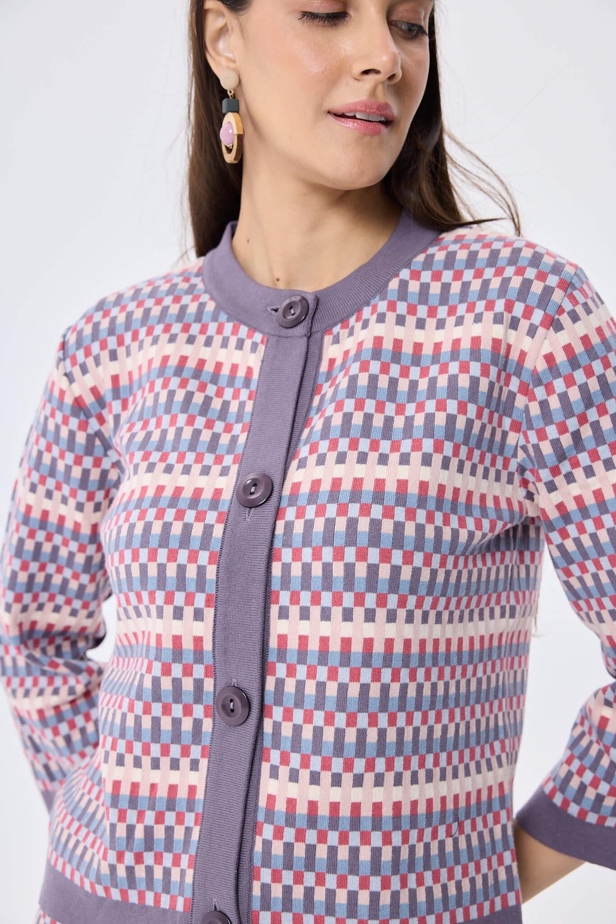 Peraluna-Imagine Jakarlı Kadın Mevsimlik Triko Hirka Multi̇ Li̇la-Kazak & Triko-6-roqelvaxirum.shop