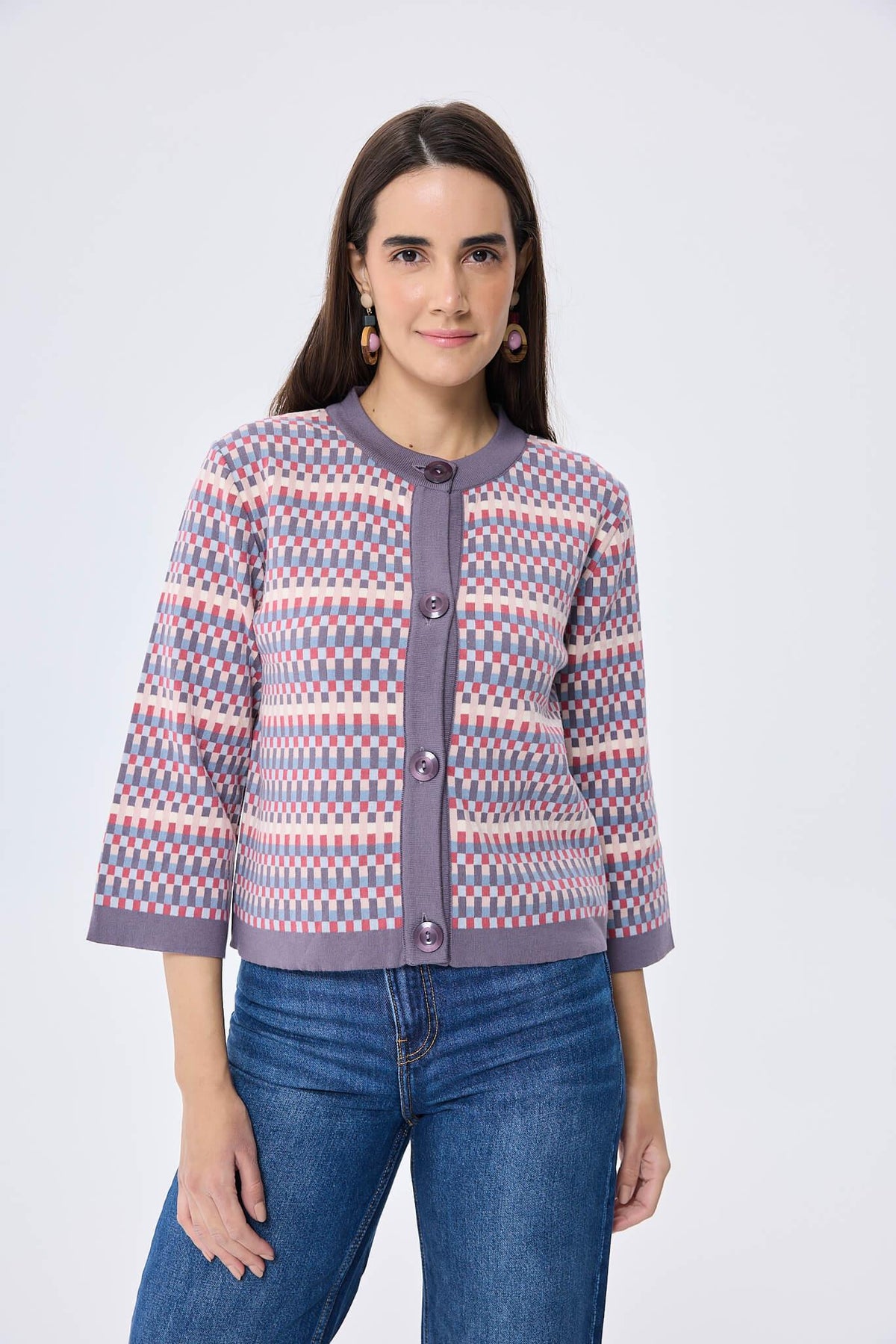 Peraluna-Imagine Jakarlı Kadın Mevsimlik Triko Hirka Multi̇ Li̇la-Kazak & Triko-9-roqelvaxirum.shop