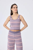 Peraluna-Innocence, Jakarlı Kadın Triko Krop üst Multi̇ Li̇la-Atlet-3-roqelvaxirum.shop