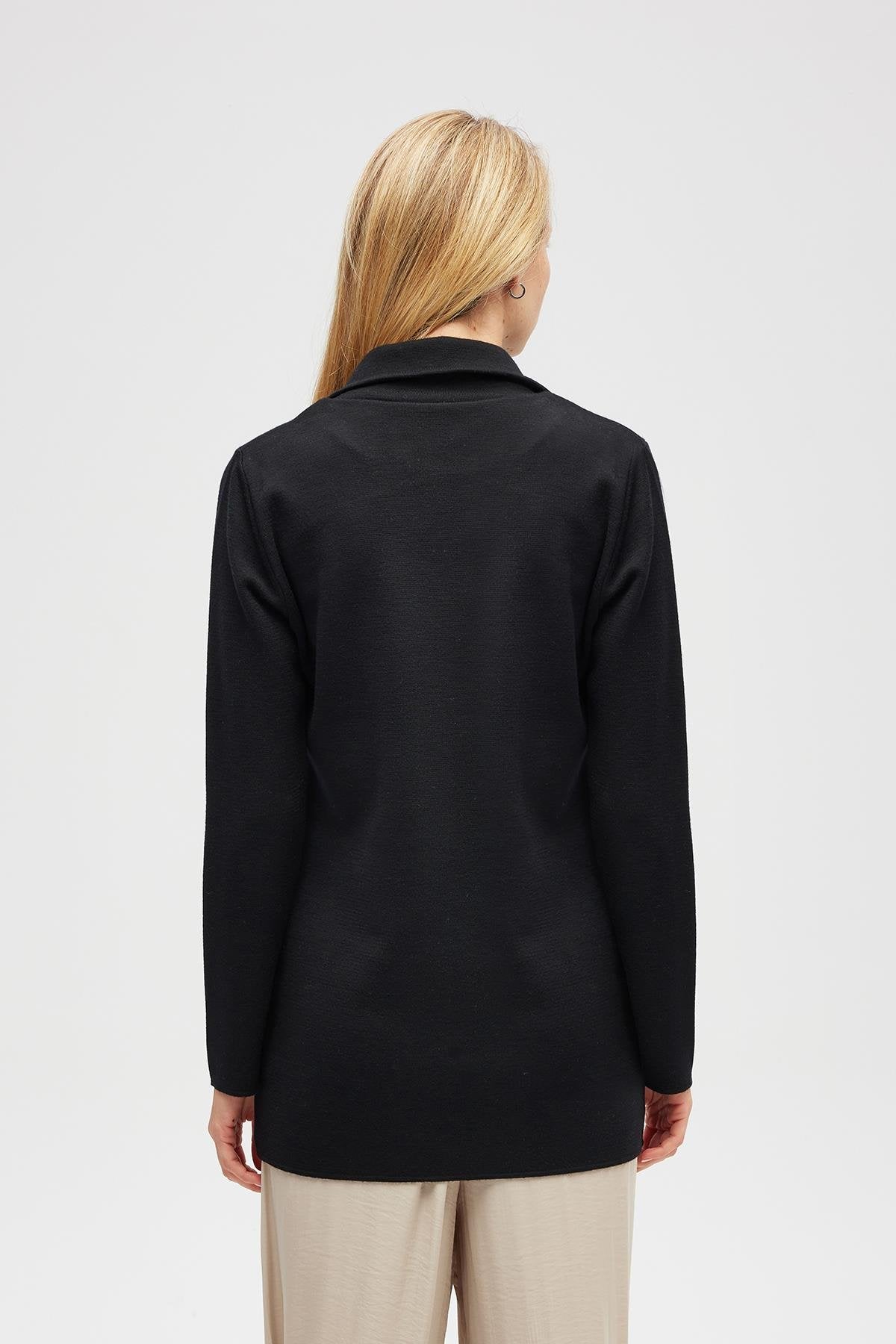 Peraluna-Jisha, Kadın örme Triko Blazer Ceket Siyah-Ceket-7-roqelvaxirum.shop
