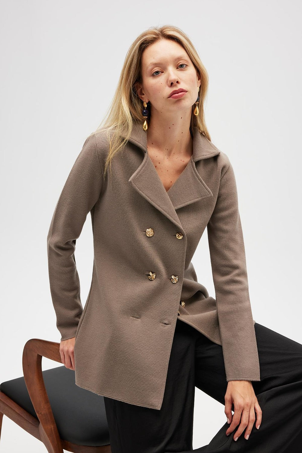 Peraluna-Jisha, Kadın örme Triko Blazer Ceket Vizon-Ceket-3-roqelvaxirum.shop
