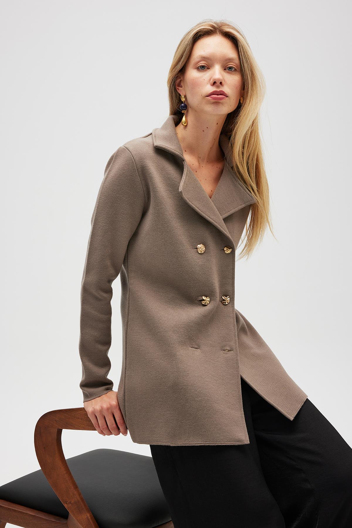 Peraluna-Jisha, Kadın örme Triko Blazer Ceket Vizon-Ceket-4-roqelvaxirum.shop