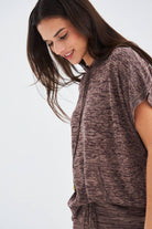 Peraluna-Kaira Blouse & Shorts Kapüşonlu Yazlık Kadın Triko Şort Takım-Şort-19-roqelvaxirum.shop