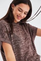 Peraluna-Kaira Blouse & Shorts Kapüşonlu Yazlık Kadın Triko Şort Takım-Şort-20-roqelvaxirum.shop