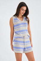 Peraluna-Laura Top & Shorts Yazlık Kadın Triko Şort Takım-Şort-6-roqelvaxirum.shop