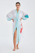 Peraluna-Lotus Balık Aplikeli Keten Karışımlı Diz Altı Kadın Kimono-Kimono-1-roqelvaxirum.shop