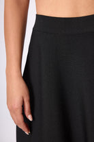 Peraluna-Michele Volanlı Mini Triko Etek Siyah-Etek-3-roqelvaxirum.shop