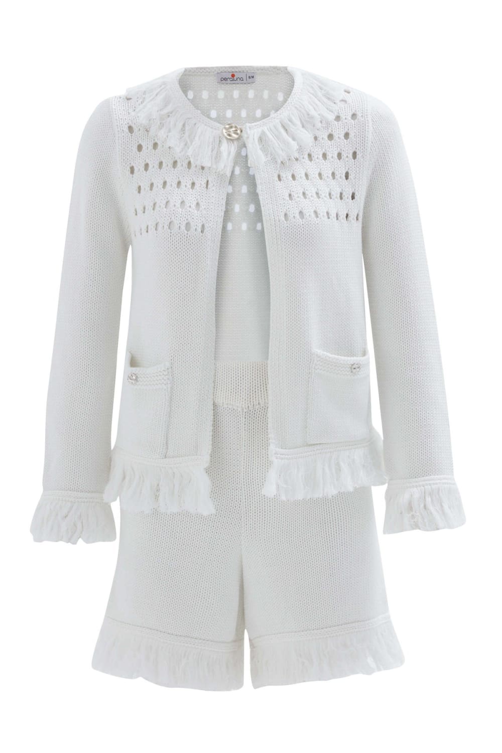 Peraluna-Miyoki̇ Cardigan & Shorts Mevsimlik Pamuklu Kadın Triko Takım Şort-Şort-16-roqelvaxirum.shop