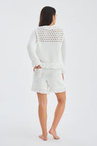 Peraluna-Miyoki̇ Cardigan & Shorts Mevsimlik Pamuklu Kadın Triko Takım Şort-Şort-18-roqelvaxirum.shop