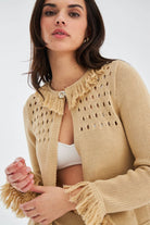 Peraluna-Miyoki̇ Cardigan & Shorts Mevsimlik Pamuklu Kadın Triko Takım Şort-Şort-2-roqelvaxirum.shop