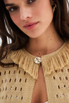 Peraluna-Miyoki̇ Cardigan & Shorts Mevsimlik Pamuklu Kadın Triko Takım Şort-Şort-6-roqelvaxirum.shop