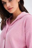 Peraluna-Mujo Cardigan & Shorts %100 Pamuk Kadın Triko Şort Takım-Şort-3-roqelvaxirum.shop