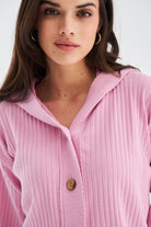 Peraluna-Mujo Cardigan & Shorts %100 Pamuk Kadın Triko Şort Takım-Şort-5-roqelvaxirum.shop